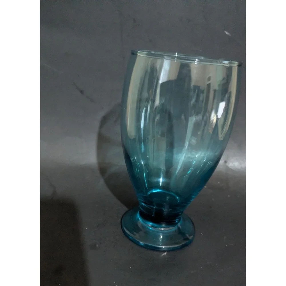 barware Blue Footed Drinking Glasses‎  5.5